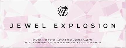 Actual product image W7 Jewel Explosion Double Sided Eyeshadow & Highlighter Palette