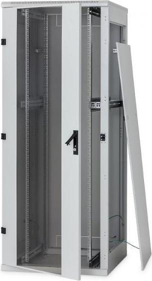 Actual product image Triton 19" cabinet 32U, W600/D 800, black, up to 800kg, glass door (32 RU, 19 inch rack)