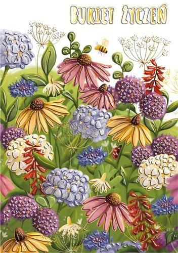 Produktbild A5-Karte Blumenstrauss Farbe