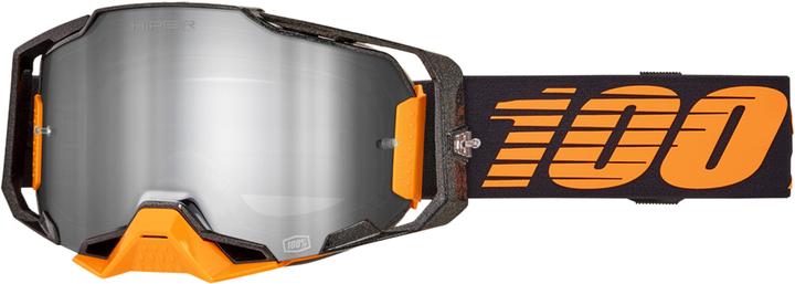 100% ARMEGA HIPER Goggle Kloug (Black Orange, Mirror Silver)