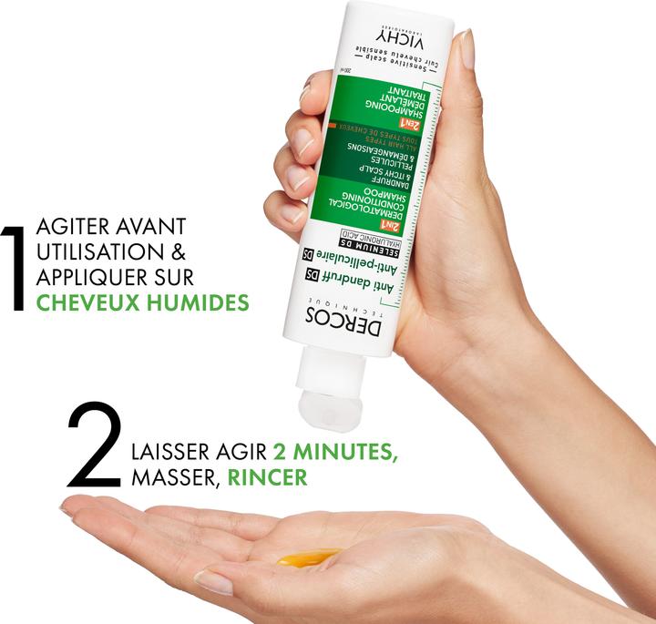 Actual product image Vichy Dercos 2in1 Anti-Dandruff (Liquid shampoo, 390 ml)