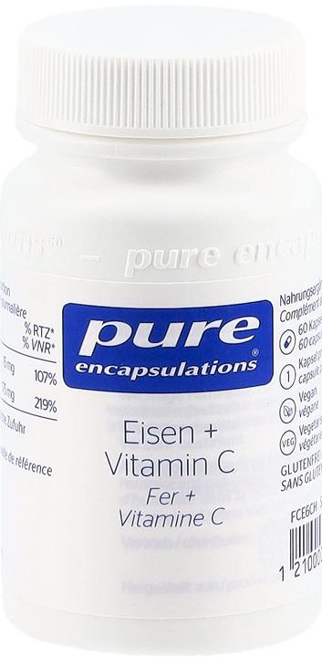 Produktbild Pure encapsulations Eisen & Vitamine C (30 Stk., Kapseln, 40 g)