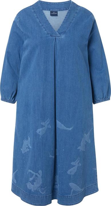 Immagine prodotto Laurasøn Abito di denim con maniche a 3/4 e scollo a V (40)