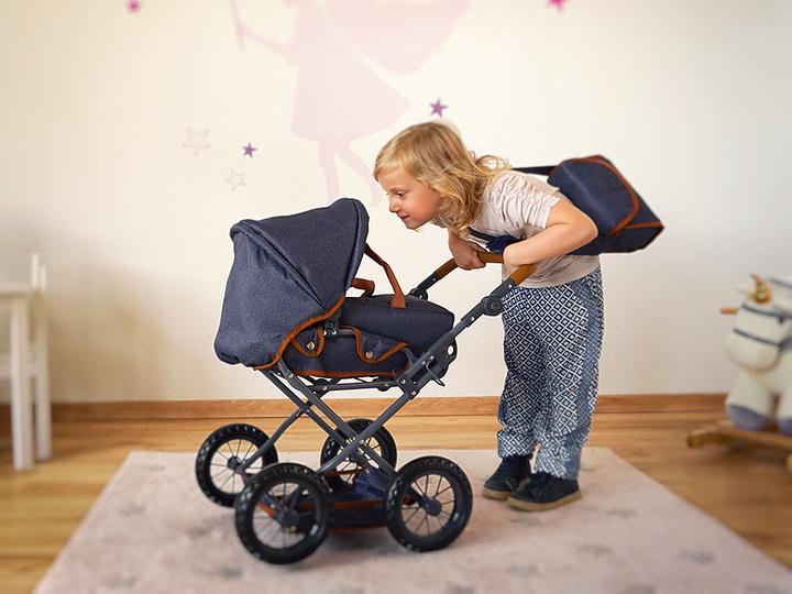 Produktbild Knorrtoys Puppenwagen Ruby - dark blue