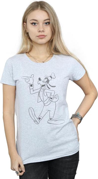 Actual product image Disney Womens/Ladies Goofy Classic Baseball Cotton T-Shirt (XXL)