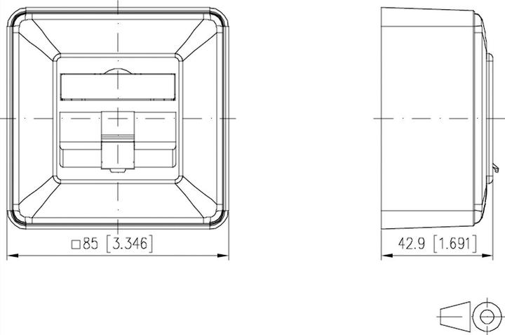 Produktbild Metz Connect 130B20D10002KE Steckdose Weiss