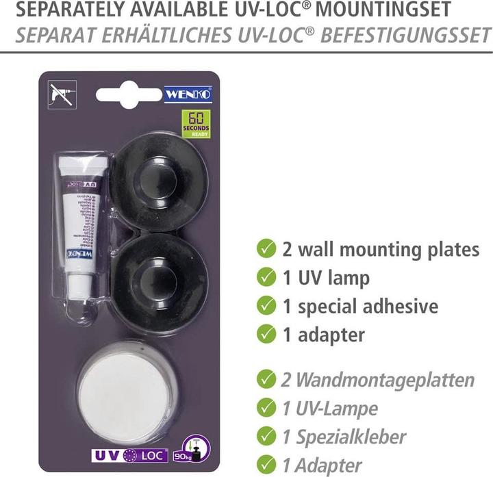 Produktbild Wenko Eckregal 2 Etagen Trestina (25 x 16.50 x 35 cm)