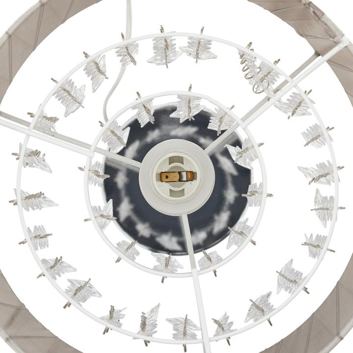 Image du produit Relaxdays Lampe de table, abat-jour en organza (E14)