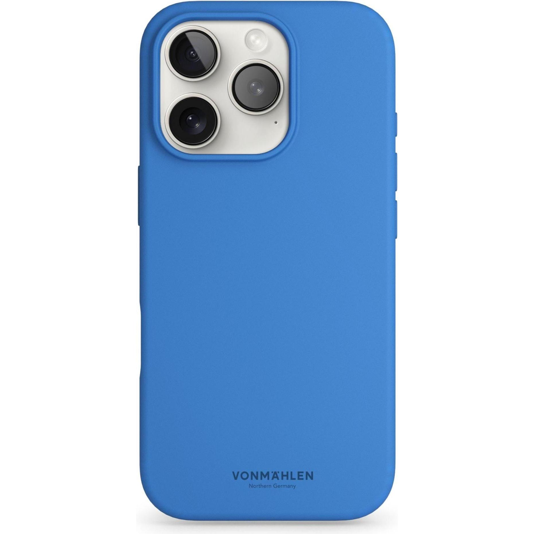 Vonmählen Soft Silicone Case for iPhone 16 Pro Sky Captain (Apple iPhone 16 Pro), Smartphone Hülle, Blau