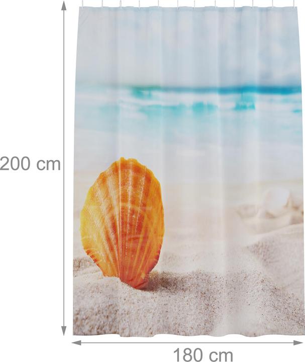 Actual product image Relaxdays Shower screen (180 x 0.1 x 200 cm)