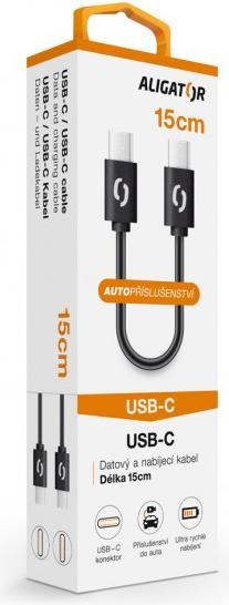 Produktbild Aligator DATKP44 USB cable USB C Black (0.15 m)