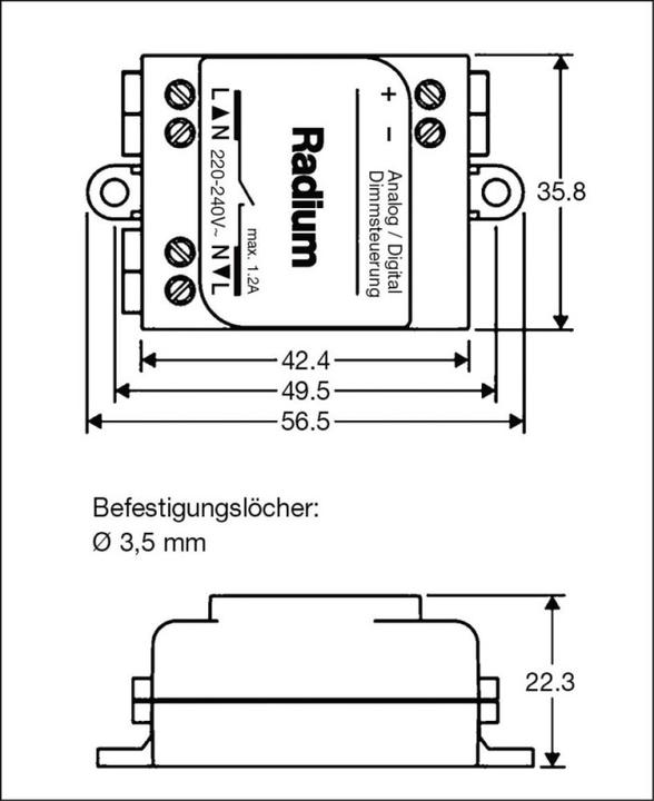 Actual product image Radium Bluetooth control unit