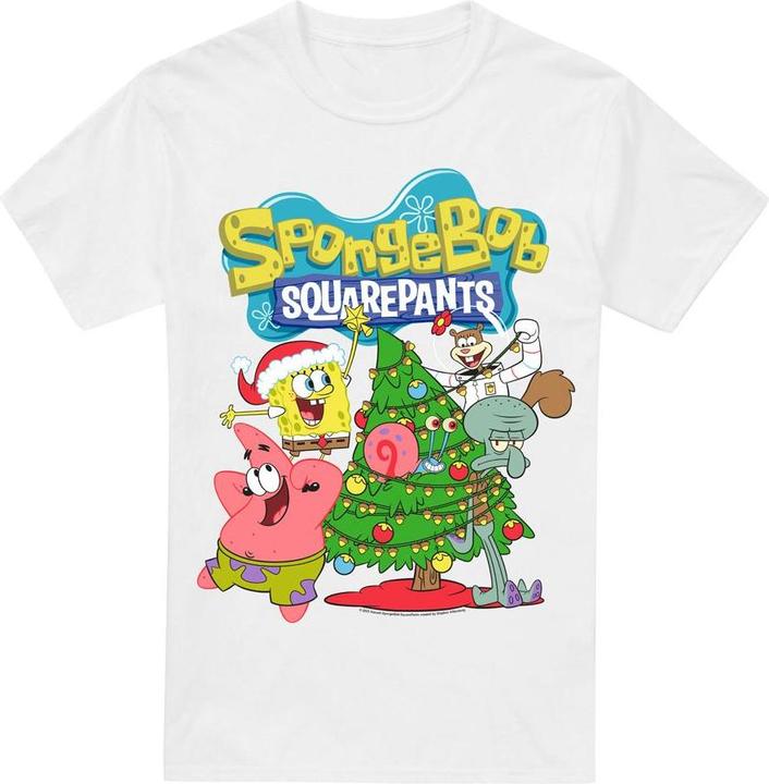 Immagine prodotto Spongebob Squarepants Maglietta Albero di Natale Uomo (3XL)
