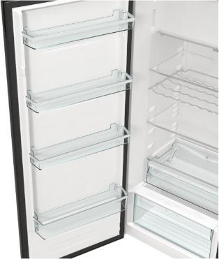 Actual product image Gorenje ORB 615 DBK-L black refrigerator (247 l)