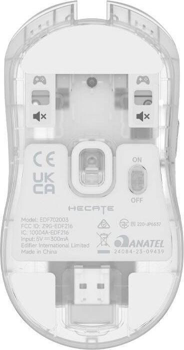 Image du produit Edifier HECATE G3M PRO 26000DPI Souris de jeu sans fil (transparent)