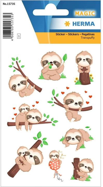 Produktbild HERMA Sticker Faultier