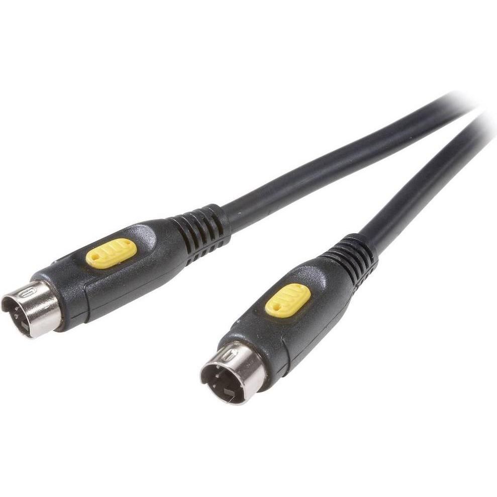 SpeaKa Professional Speaka S-VHS Anschlusskabel 5 m (5 m, Andere), Video Kabel