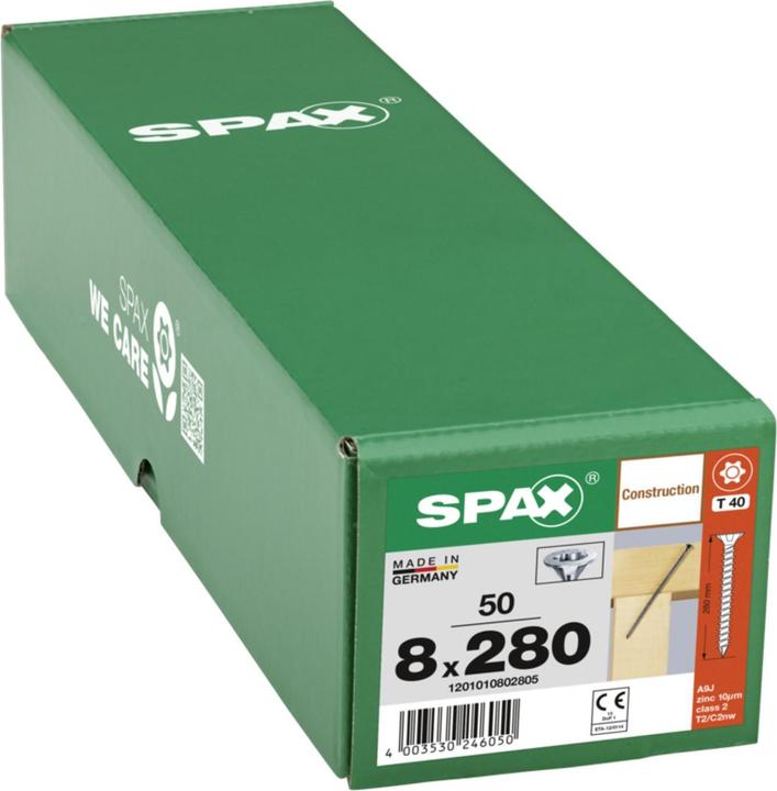 Produktbild Spax Senkmultikopf T-Star Plus T40 Vollgewinde Cut Wirox (50 Schrauben pro Stück)