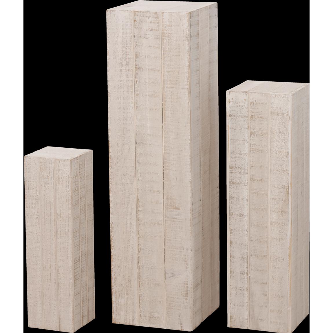Boltze Home, Deko Objekt, Torre (16 x 16 x 55 cm, 27 x 27 x 100 cm, 21 x 21 x 75 cm)