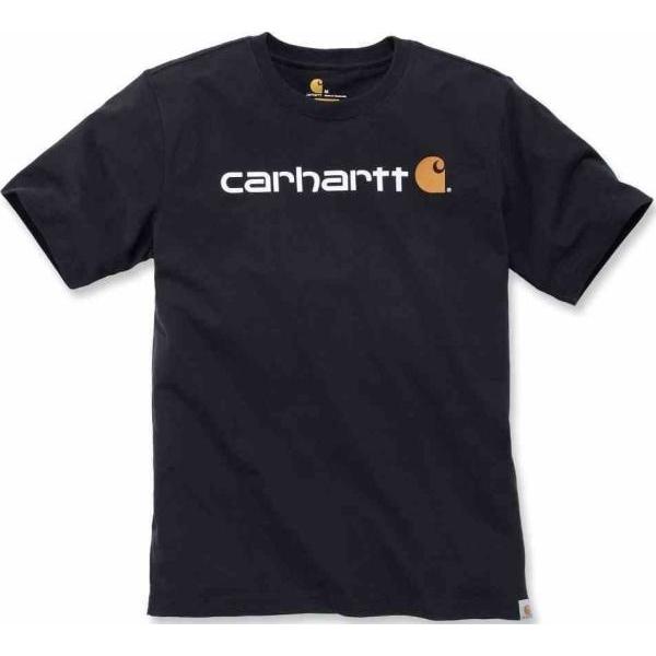 Carhartt, Herren, Shirt, Core Logo S/S, Schwarz, (L)