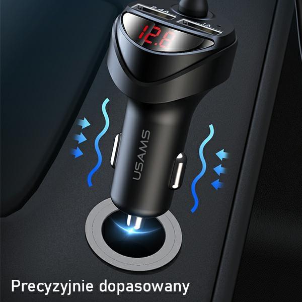 Produktbild Usams C22 einteiliges Ladegerät 2x USB-A 2,4 A (CC119TC01)