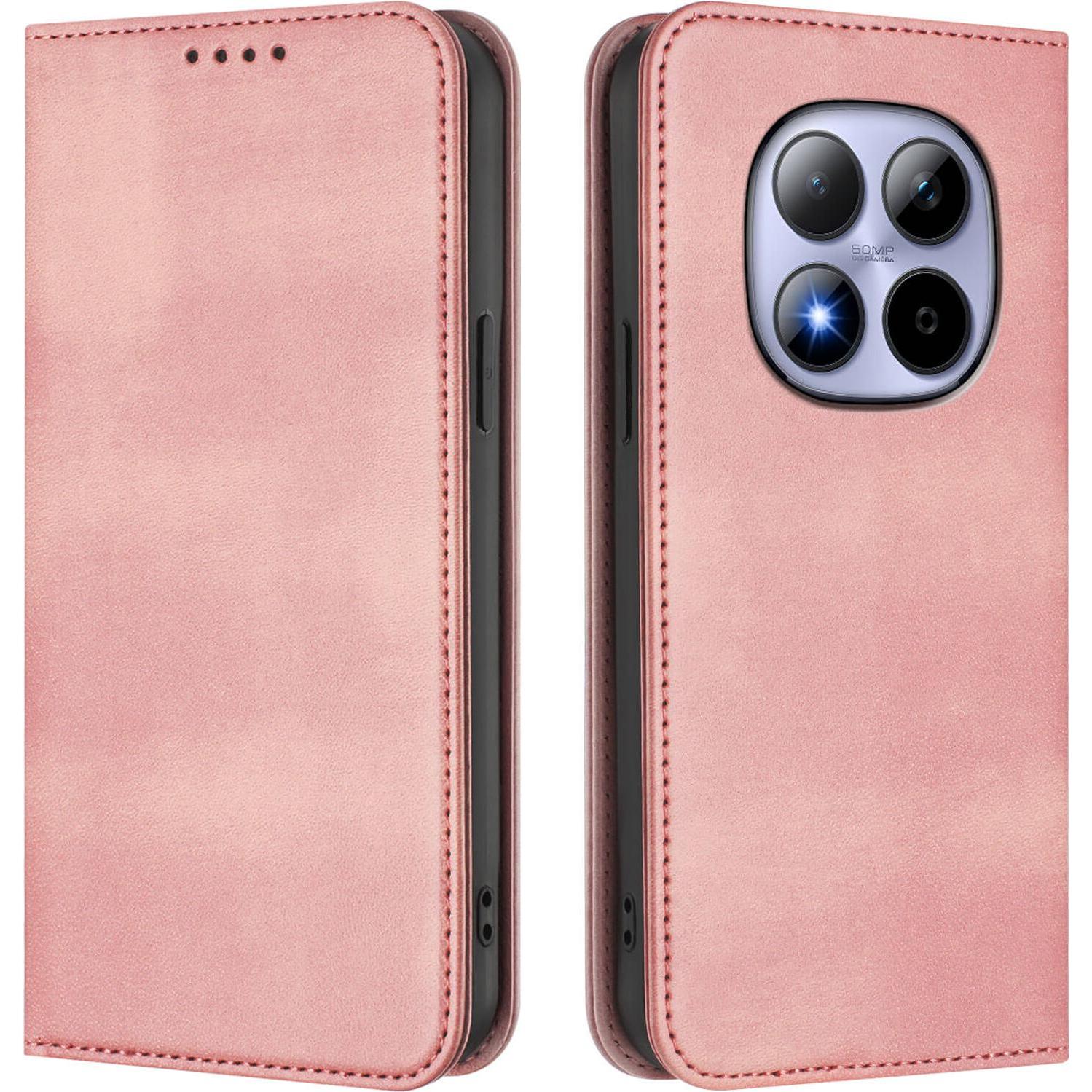 Cover-Discount Xiaomi Redmi Note 15 Pro 5G - Vintage Flip Case (Xiaomi Redmi 15 5G), Cover smartphone, Rosa