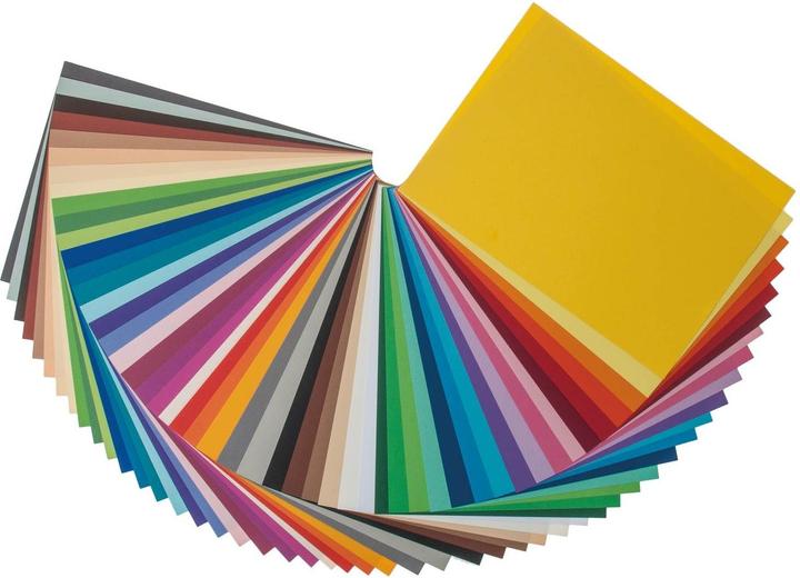 Produktbild Folia Tonpapier, (B)250 x (H)350 mm, 130 g/qm, sortiert (130 g/m², 50x)