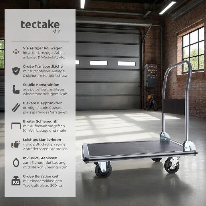 Produktbild tectake Plattformwagen (300 kg)
