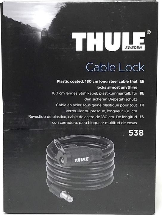 Actual product image Thule Steel cable lock (Black)