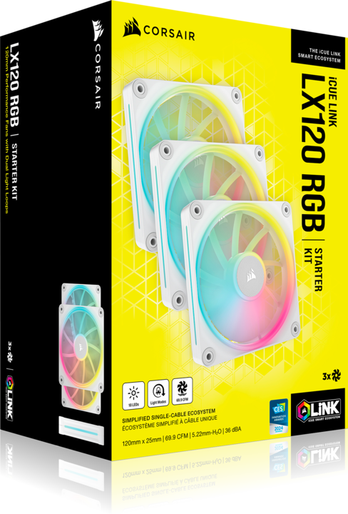 Actual product image Corsair LX120 (120 mm, 3 x)
