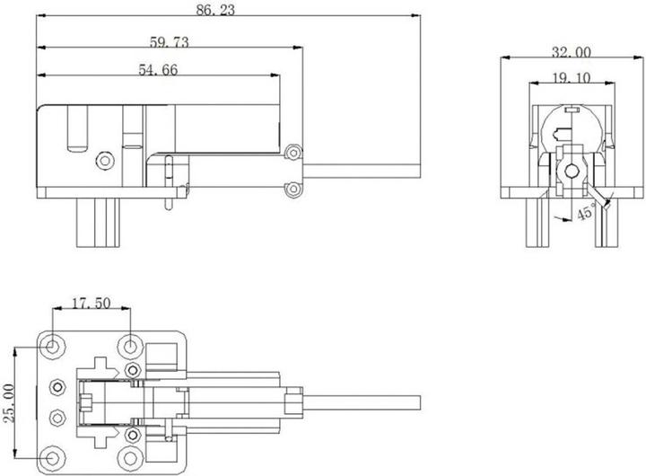Image du produit Pichler Train rentrant électrique 90° (S) (rotation à gauche)