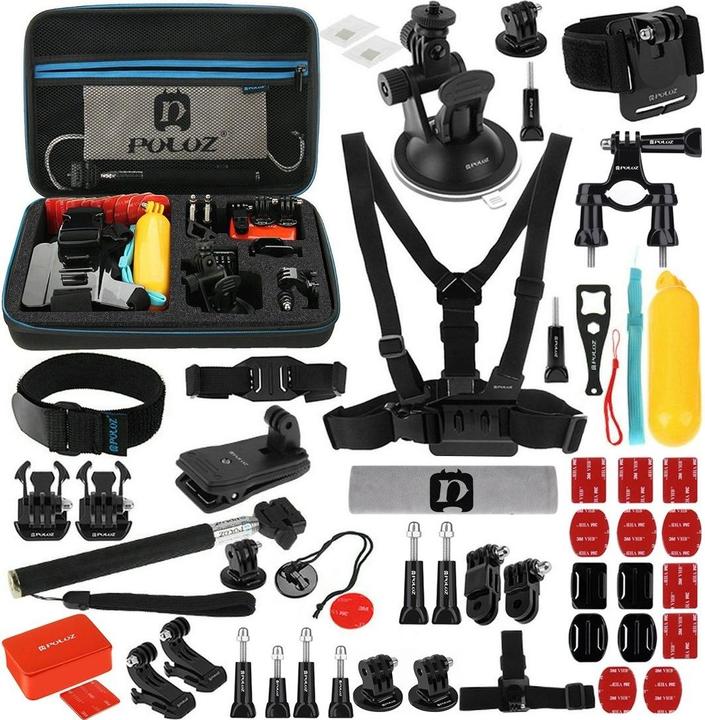 Produktbild Puluz 53 in 1 Accessories Ultimate Combo Kit (GoPro Hero 4, GoPro Hero 3+, GoPro Hero 3, GoPro Hero 2, GoPro Hero 1, SJ4000, SJ5000)