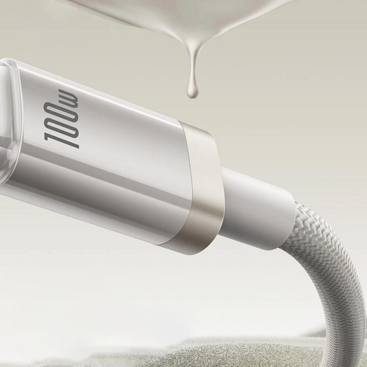 Produktbild Baseus USB-A to USB-C Cable Titanium, 100W, 5A, 2m, Silver (2 m, 100 W)