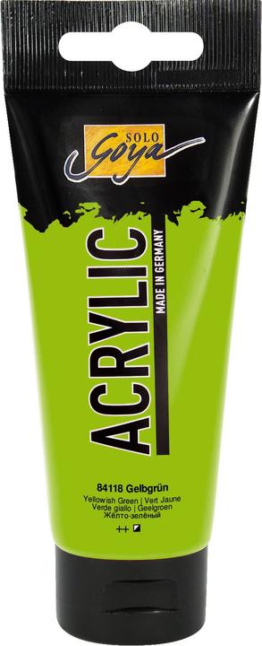 Actual product image Kreul Basic acrylic 100ml (Yellow green, 100 ml)