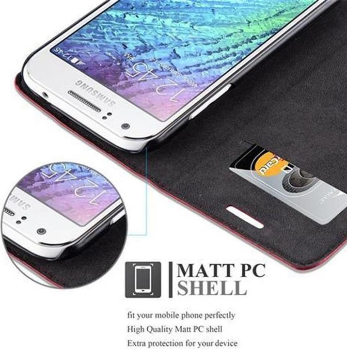 Actual product image Cadorabo Book Invisible Magnet Cover (Samsung Galaxy J1)