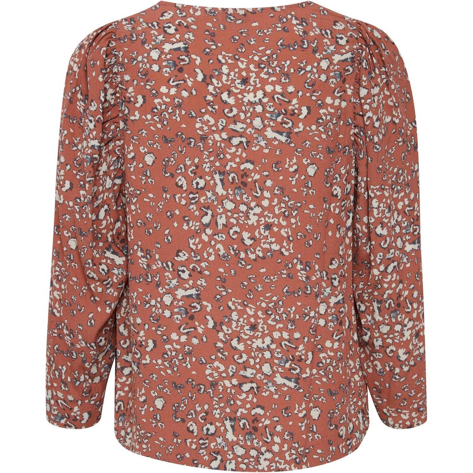 B.young, Damen, Bluse, damenbluse byflaminia leo, Braun, (36)