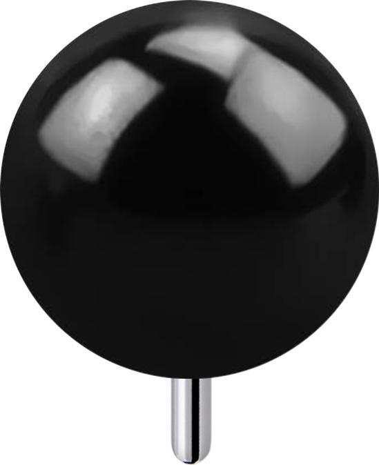 Immagine prodotto Star Piercing Sfera filettata nera (Titanio, senza ottone)