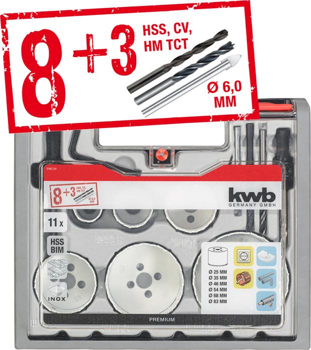 Produktbild kwb Bi UniversalSet (2.0, 3.0, 4.0, 5.0, 6.0, 8.0)