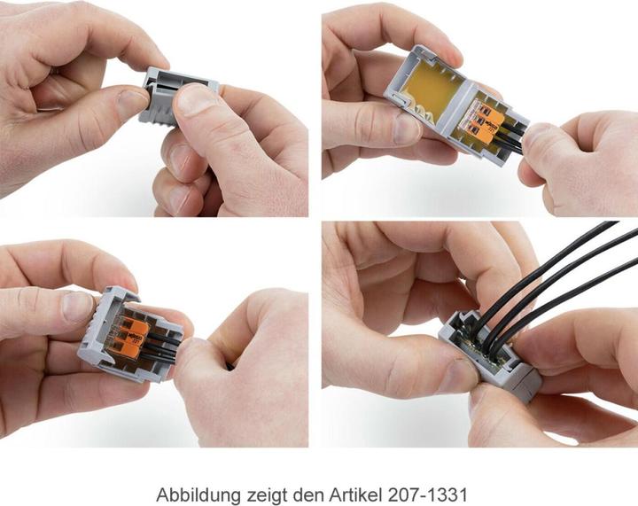 Actual product image Wago Gel box for connection terminals wire leads