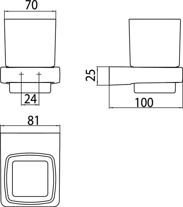 Produktbild Delphis Unic Glashalter