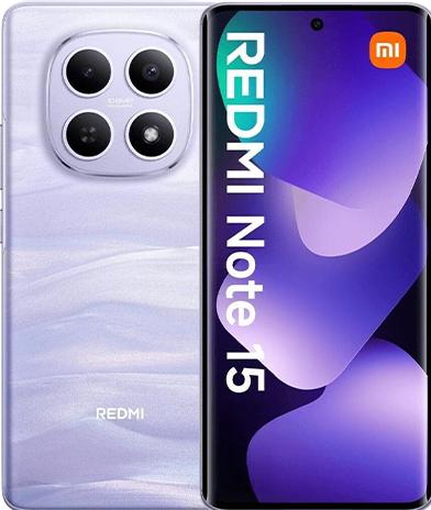 Actual product image Xiaomi Redmi Note 15 4G Dual Sim 8GB RAM 256GB - Purple (256 GB, Blue, Lilac, Purple, Violetin, 6.77", Dual SIM, 4G)