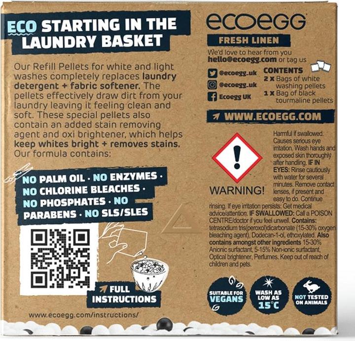 Actual product image Ecoegg Laundry egg refill pellets for white - Spring Blossom (50 Washing cycles, Washing powder)