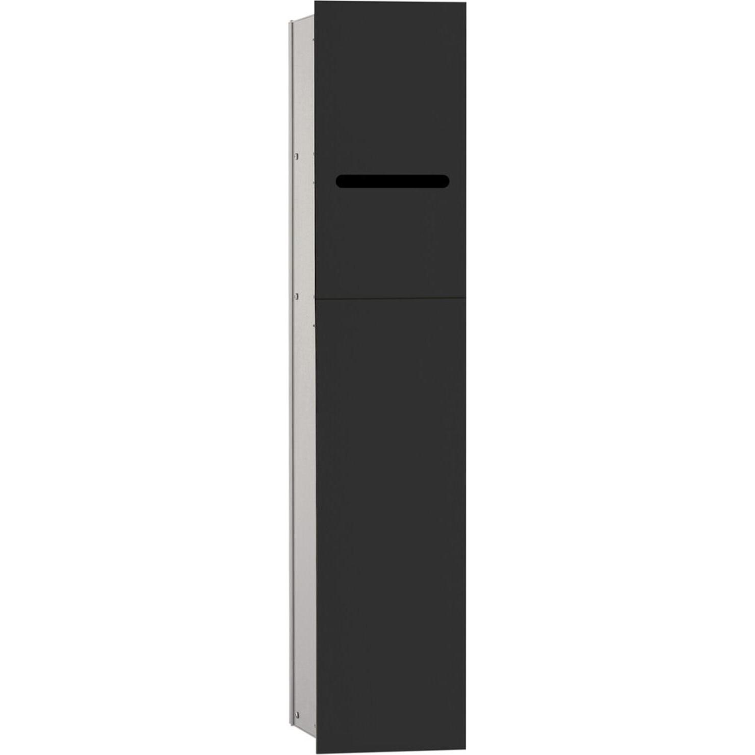 Emco, Toilettenpapierhalter, WC-Modul ASIS 2.0 UP 811x170mm Türanschlag rechts schwarz