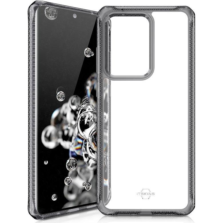 Itskins Hybrid Clear (Samsung Galaxy S20 Ultra), Smartphone Hülle, Schwarz, Transparent