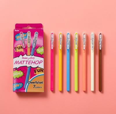 Produktbild Pentel Gelschreiber Mattehop Cheerful 1 mm, Mehrfarbig (Multicolor, 7x)