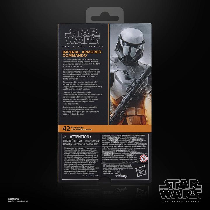 Actual product image Hasbro Star Wars: The Mandalorian Black Series Imperial Armoured Commando