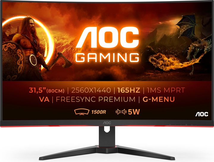 Produktbild AOC CQ32G2SE/BK (2560 x 1440 Pixel, 31.50")