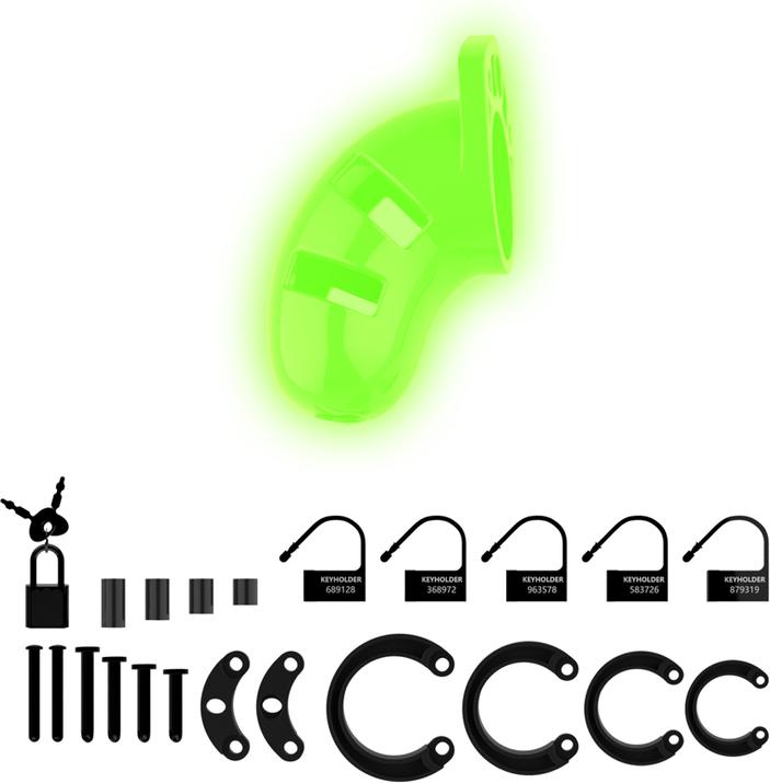 Image du produit Ouch! Model 20 Cock Cage - 3,5" - GitD/Black