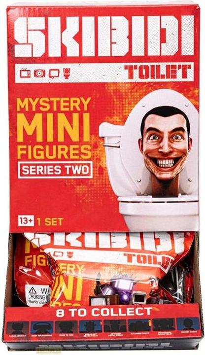 Produktbild Bonkers Toys Skibidi Toilet Minifiguren 6 cm Series 2 Display (24)