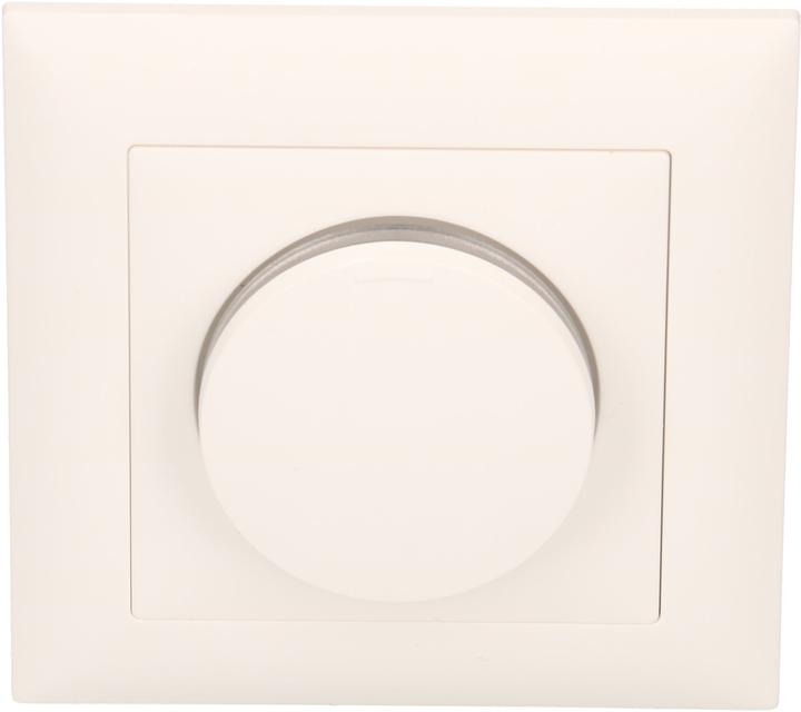 Produktbild Feller EdizioDue Drehdimmer Phasenanschnitt blau beleuchtet UP 40-600 VA